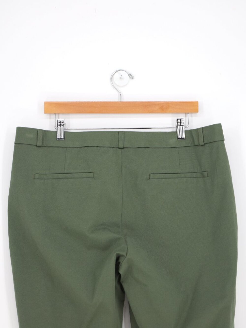 BANANA REPUBLIC Sloan Slim Pants in Olive Green Size 16 - Picture 4 of 8